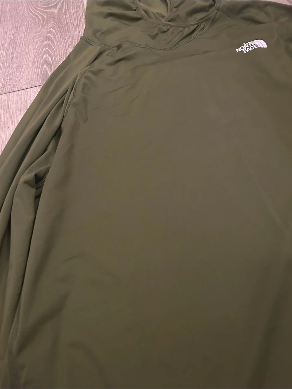 The North Face Olive Performance Hooded Pullover